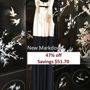 Clearance🕴️Blue and White pantsuit